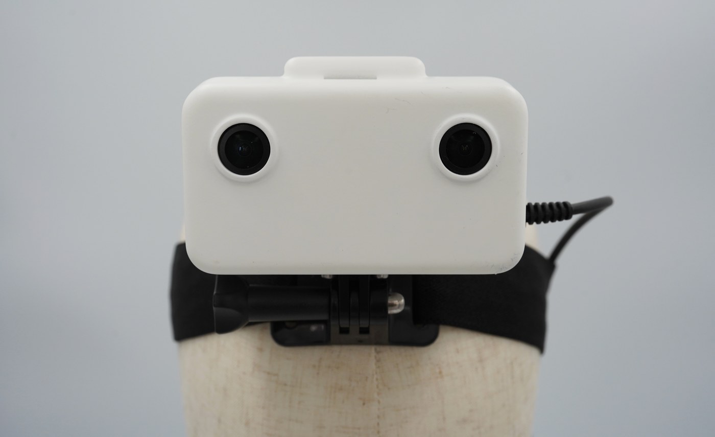 EGO1GS front view showing the global-shutter stereo lens pair